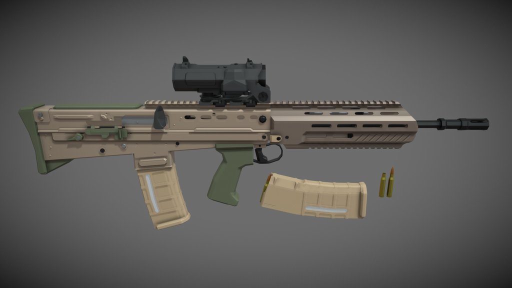 low-poly L85A3