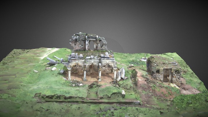 Temple1_OBJ_2M_16K 3D Model