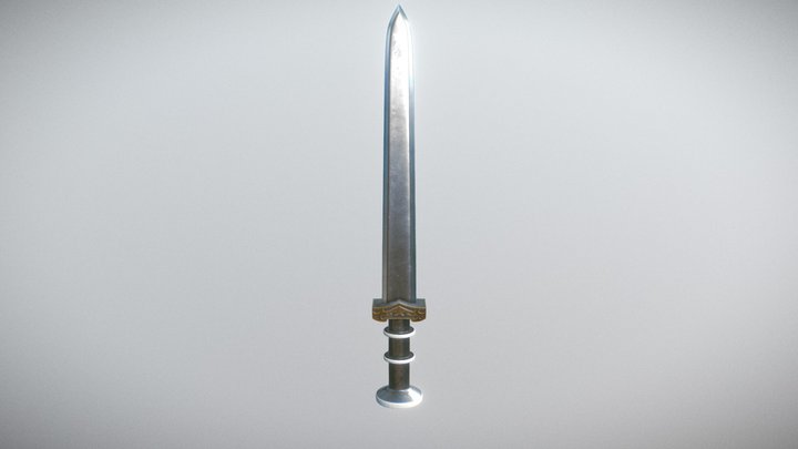 a sword 3D Model