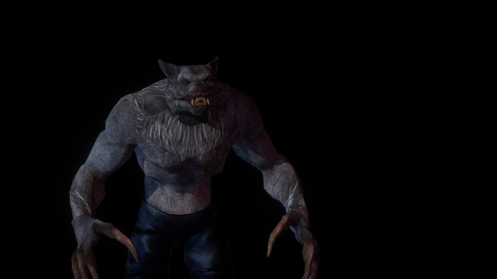 Werewolf Night Hunt 3D Model