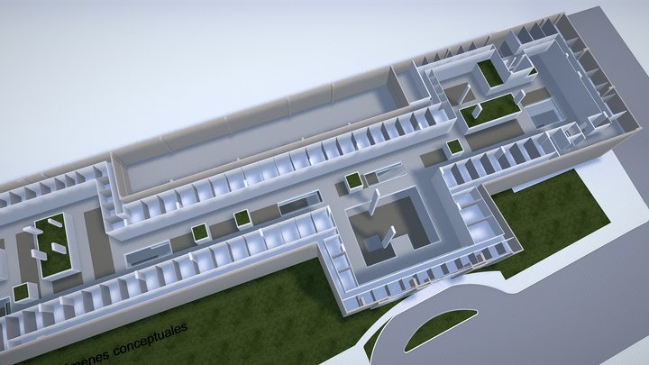 China Town Interior Conceptual 3D Model