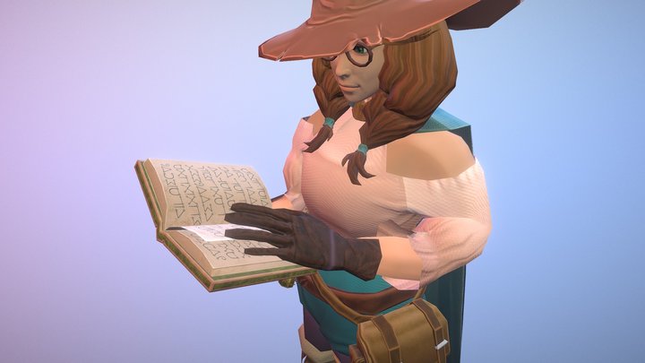 Witch Character 3D Model