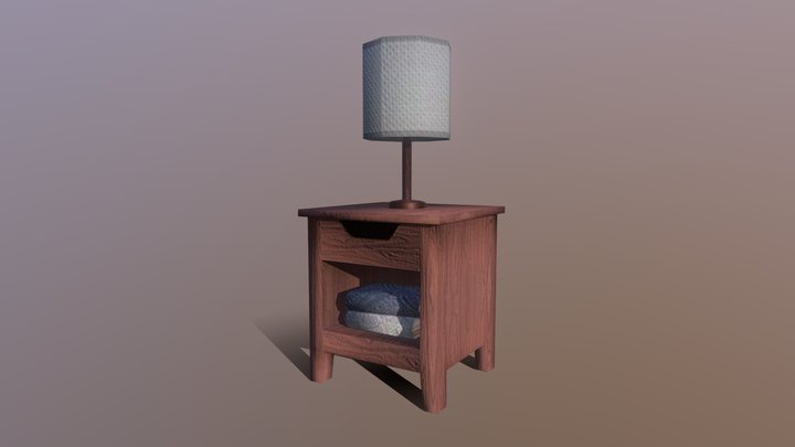 Bedside Table 3D Model