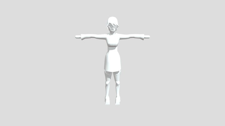 Female Character Model 3D Model