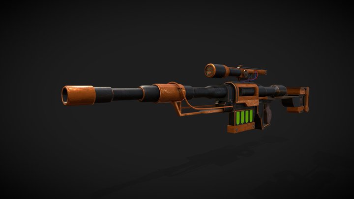 Sniper Rifle Inspired by HALF LIFE 3D Model