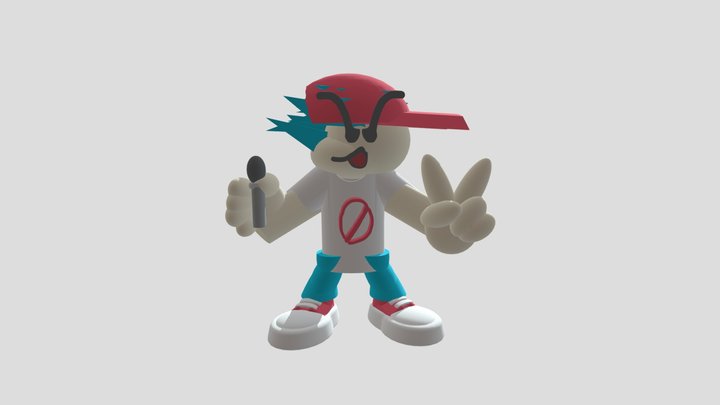 Boyfriend - Friday Night Funkin 3D Model