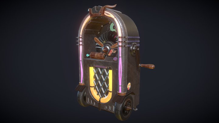 Rustborn Jukebox Game Asset 3D Model