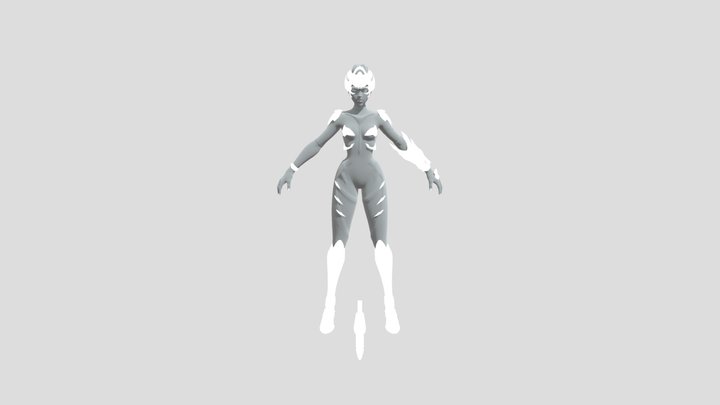 Widowmaker's default model from Overwatch 2 3D Model