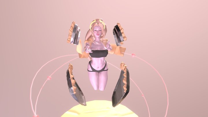 Angelic Paladin Posed 3D Model