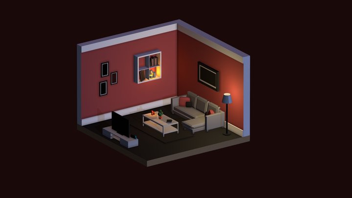 Living Room 3D Model