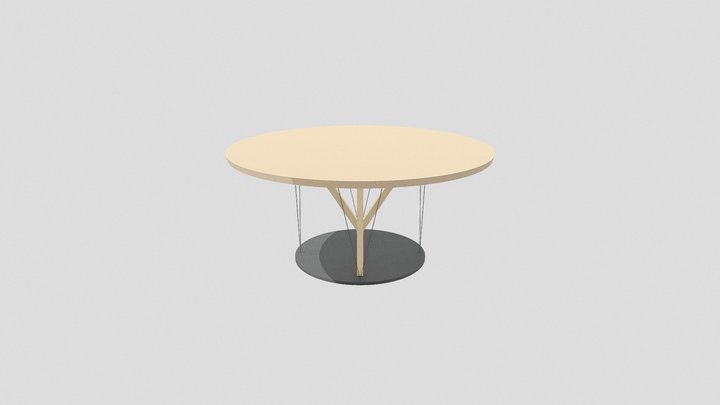 Table Vallotton - Tensegrité 3D Model