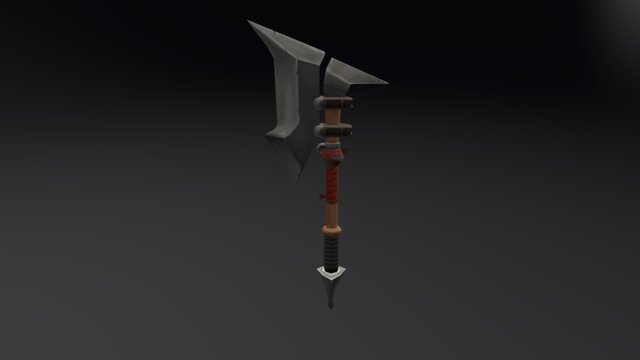 Low Poly Axe 3D Model
