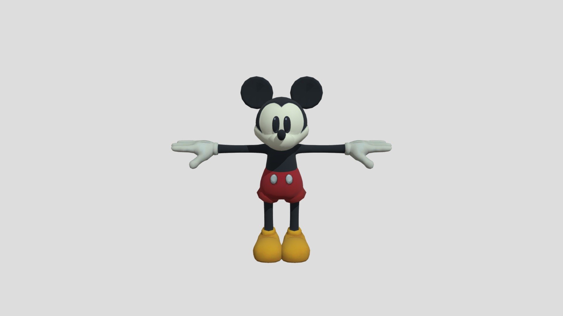 Wii - Epic Mickey - Mickey Mouse - Download Free 3D model by jadiozuna (@Jinetteozuna) [0cc1885] - Sketchfab