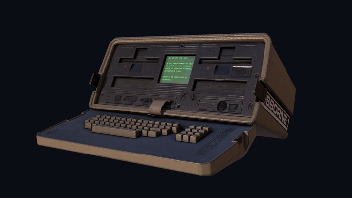 Osborne-1 retro computer 3D Model