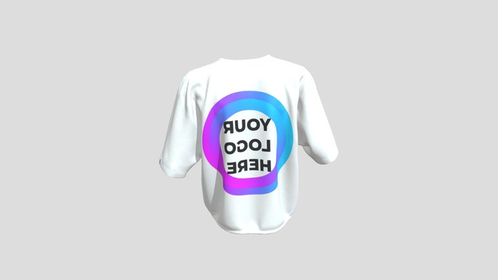 3D Mockup T-shirt Design Blender Template 3D Model
