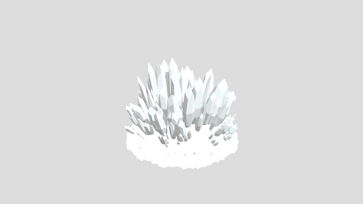Round Crystal Formation Blue Purple
