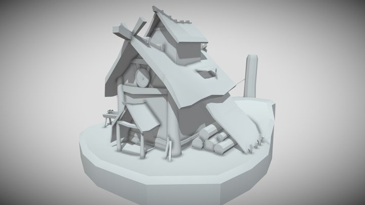 DAE | Villages House Blockout Test [WIP] 3D Model