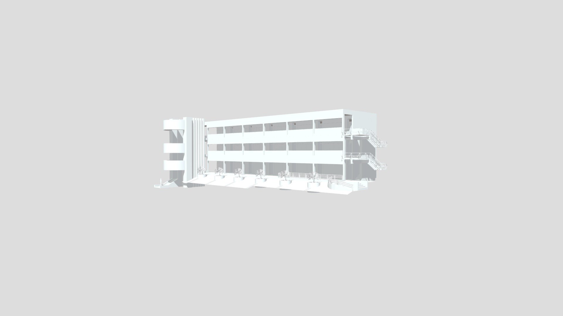 Edificio 4 Tec de Monterrey CSN Modelo 3d - 3D model by isabel pennock ...