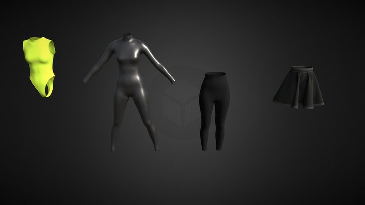 Women's clothes 3D Model