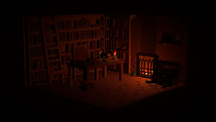 Old Library 3D Model