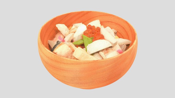 新潟「のっぺ」 チームだし自慢 "Noppe" Soup at Niigata Japan 3D Model