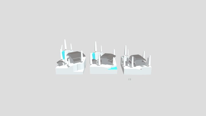 Forest Loner - Diorama and House blockout 3D Model