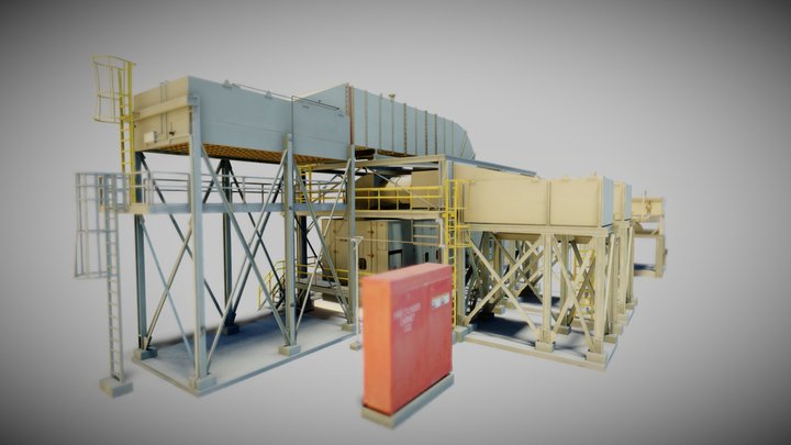 Power Plant Generator 3D Model