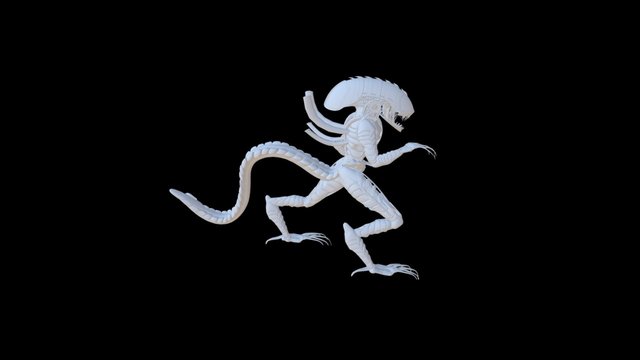 Alien Model 3D Model