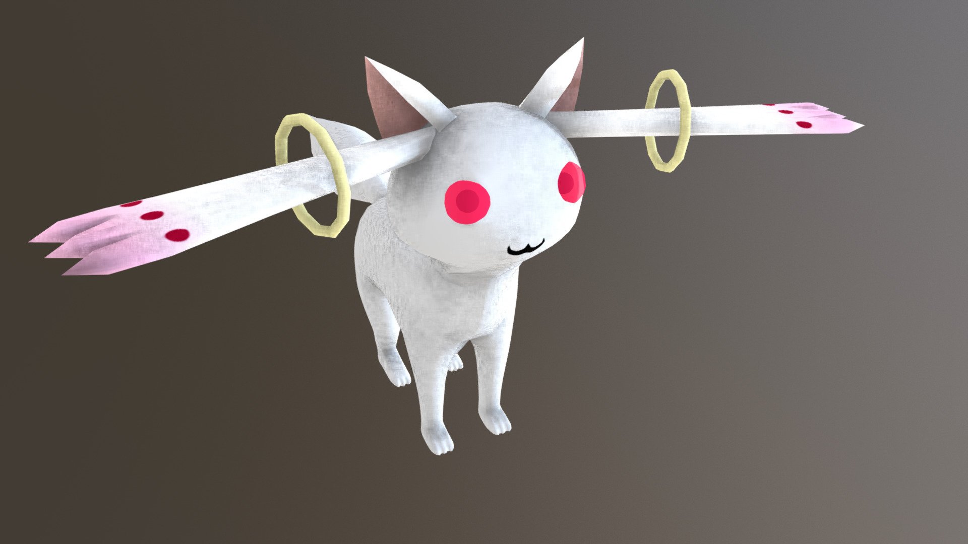 Kyubey Download Free 3D model by CrashBits [0ccaf15] Sketchfab