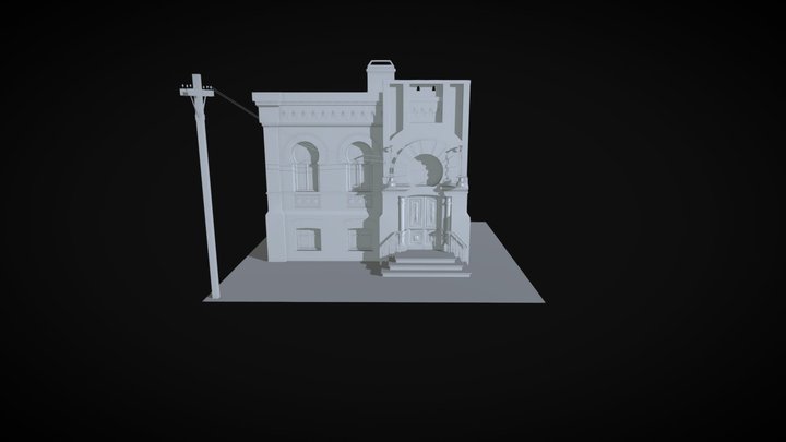 Old Victorian House 3D Model