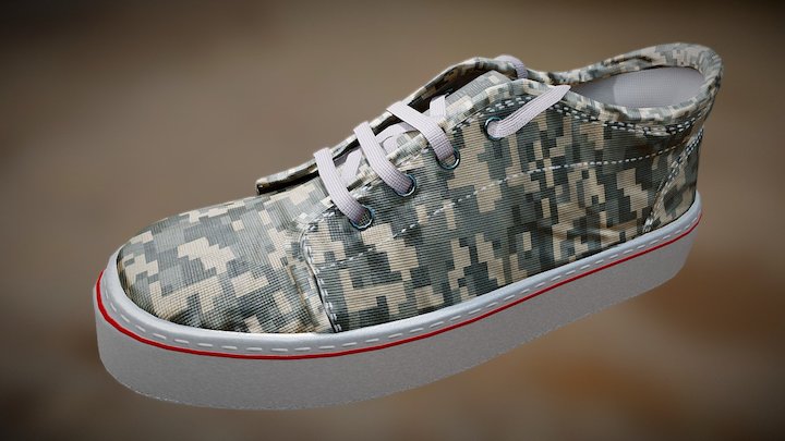 Vans style shoe 3D Model