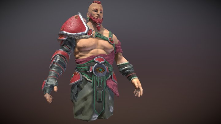 Warrior guy 3D Model