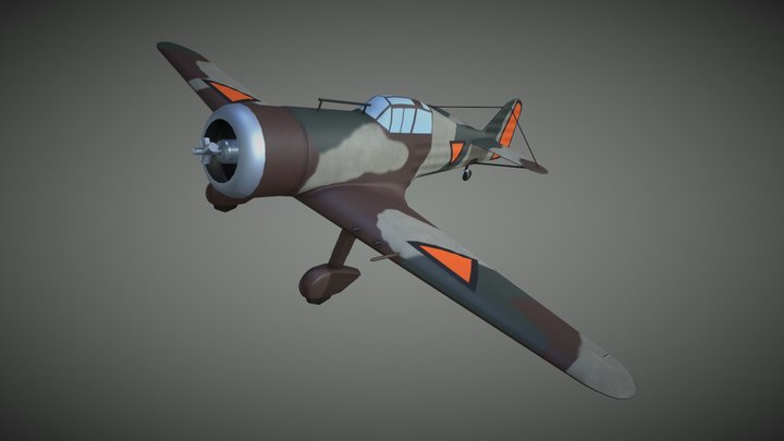 Fokker D.XXI 3D Model
