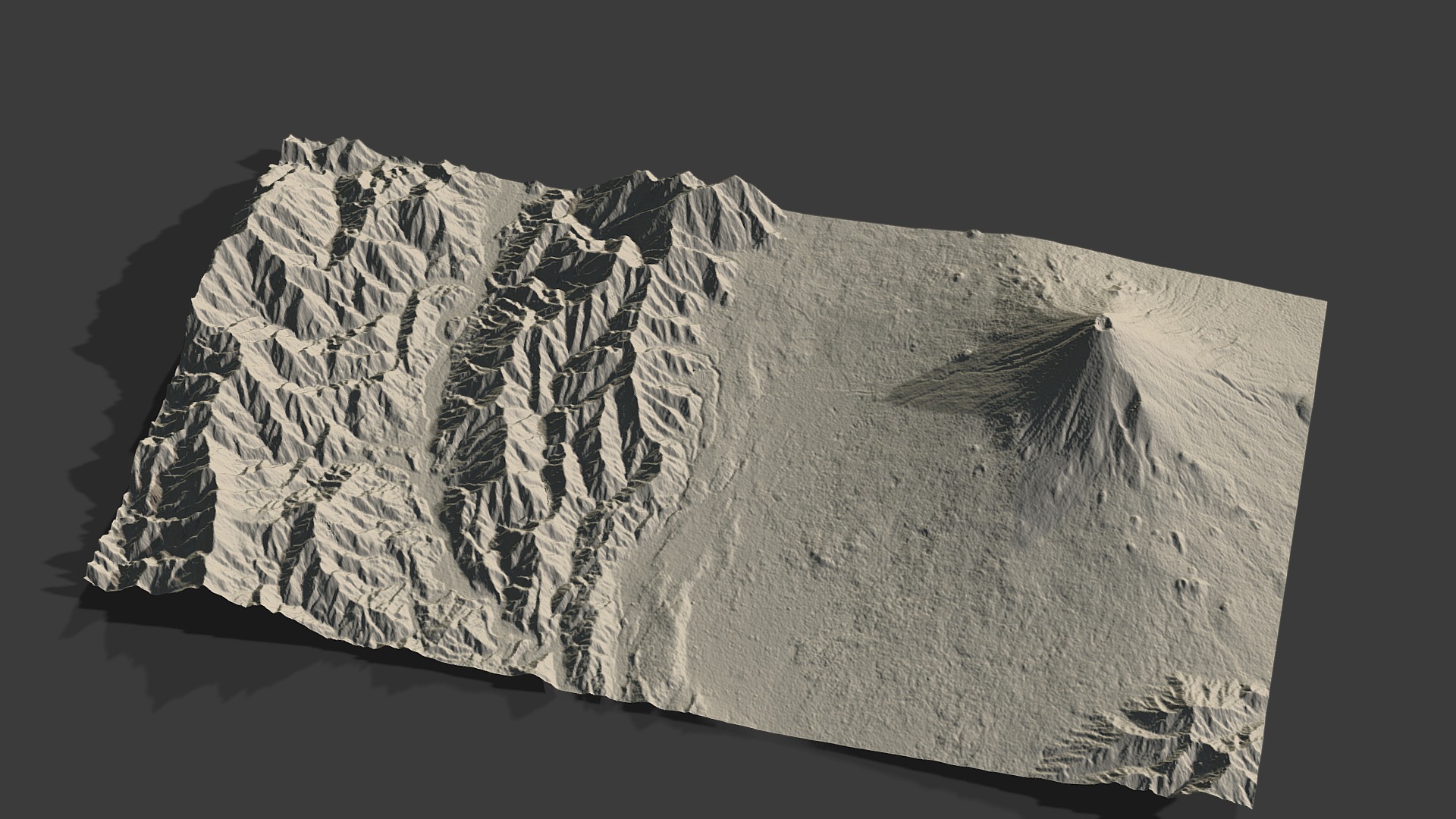 3D model Mount Fuji - This is a 3D model of the Mount Fuji. The 3D model is about a close-up of a rock.