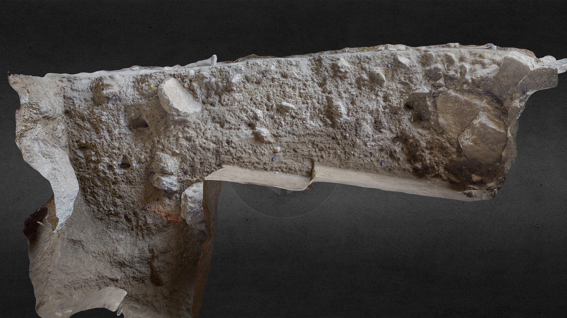 3D model Areni 2 – Section - This is a 3D model of the Areni 2 - Section. The 3D model is about a large rock formation.