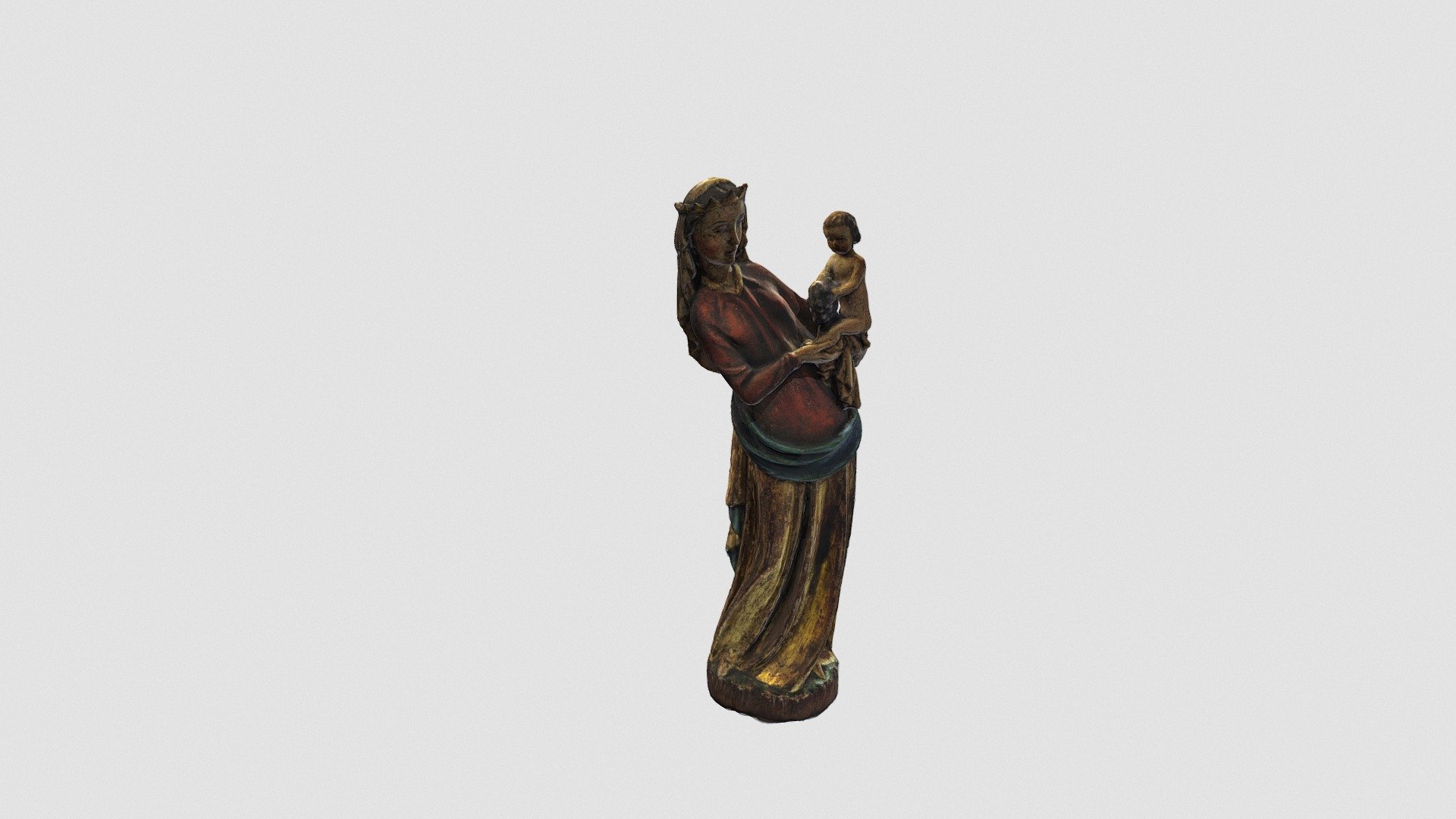 Maria with child - Download Free 3D model by artwido2 [0cd25a9] - Sketchfab
