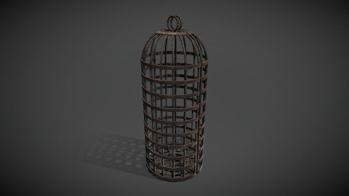 Medieval Dungeon Cage 3D Model