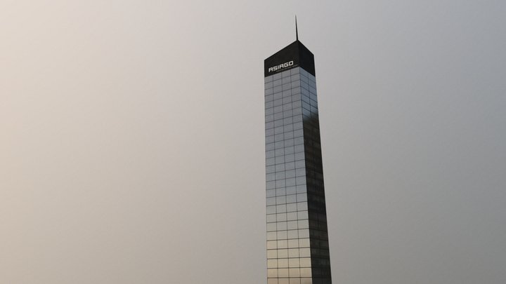 Asiago Tower - Original building and brand 3D Model