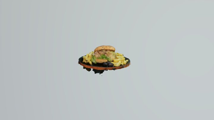 Sandwich Chicken Mushroom 3D Model