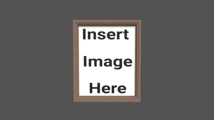 Wooden Picture Frame 3D Model