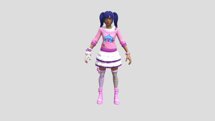 Pubg with fortnite-Skin 3D Model