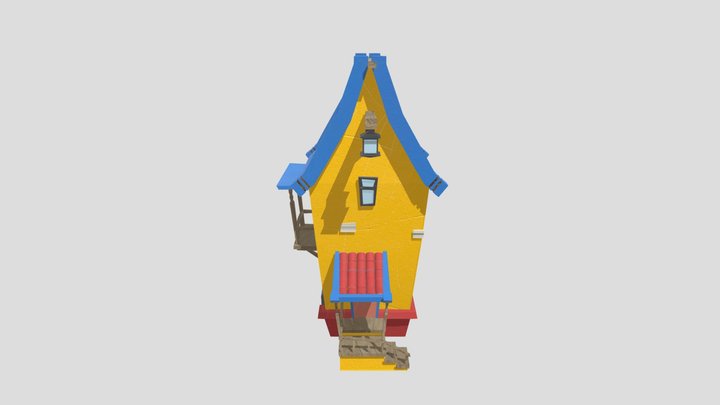 CartoonHouse 3D Model