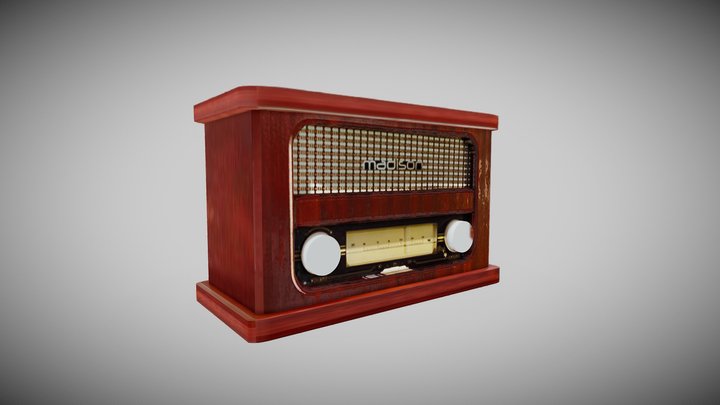 Vieille Radio 3D Model