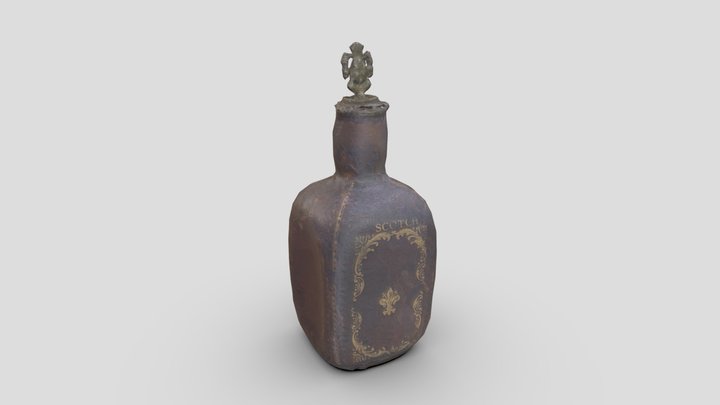 Mid-Century Whiskey Decanter 3D Model