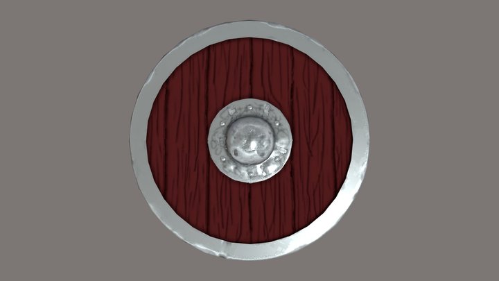 Viking Shield 3D Model