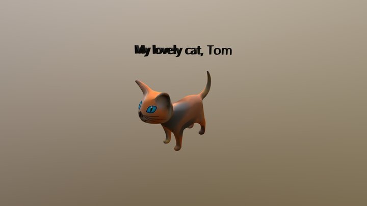 Cat Tom 3D Model