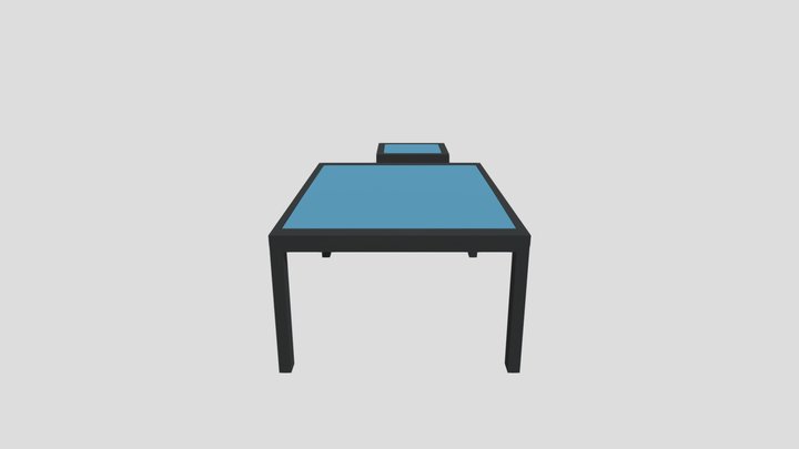 table and bedside table 3D Model