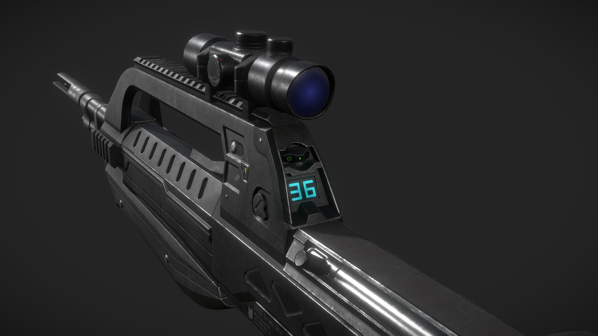 BR55 Service Rifle, Halo Alpha