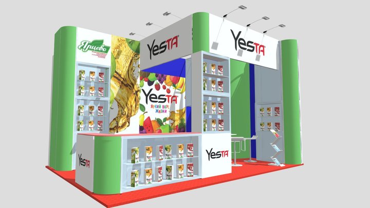 Exhibition stand for YESTA 3D Model