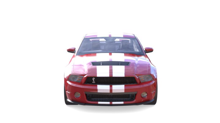 2010 Ford Shelby GT500 3D Model